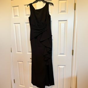Beautiful black evening dress with gorgeous detail
